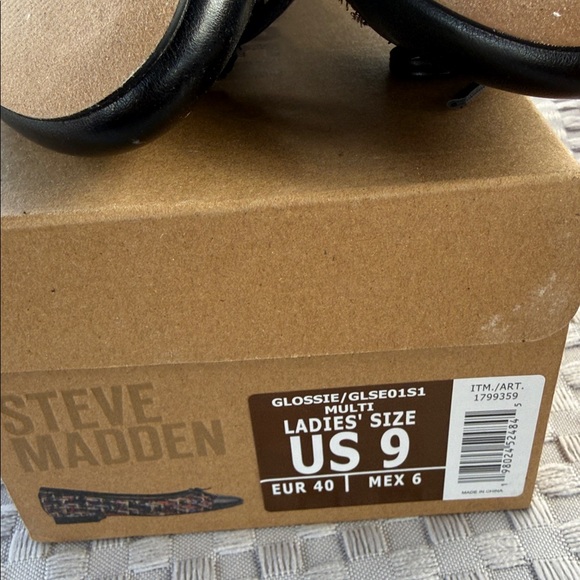 Steve Madden Navy and Multicolor Tweed Loafers - Picture 5 of 5